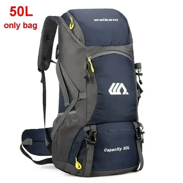 50L Travel Backpack Camping Bag For Men Large Hiking Bag Tourist Rucksack Waterproof Outdoor Sports Climbing Mountaineering Bag