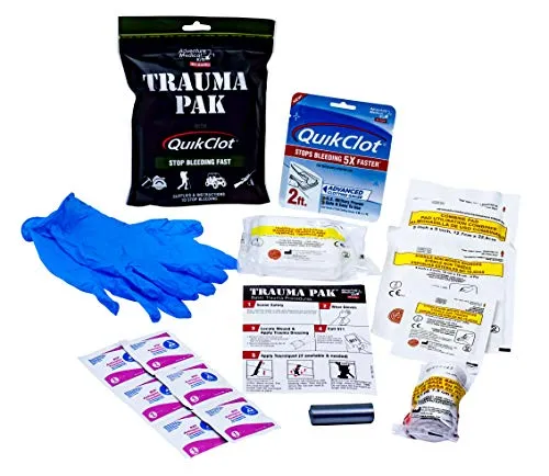 Adventure Medical Kits Trauma Pak First Aid Kit with QuikClot Sponge _Stock expiration date: 6/30/2025