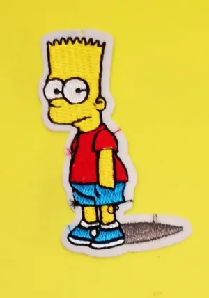 Bart Simpson 2 Embroidered Iron on Patch