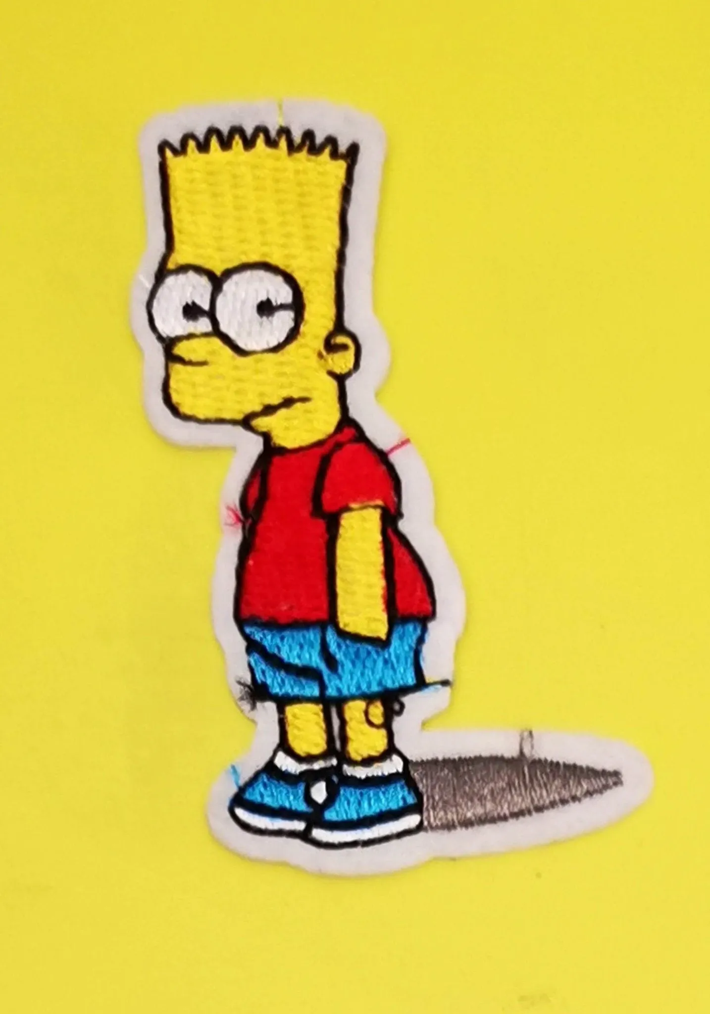 Bart Simpson 2 Embroidered Iron on Patch