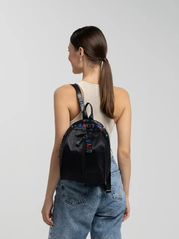 Black Love Mini Cute Backpack