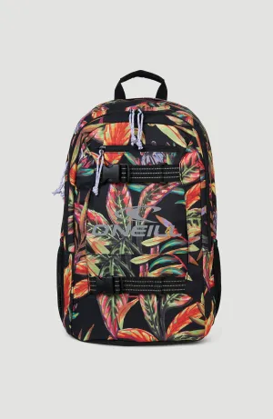 Boarder Backpack | Black Flower