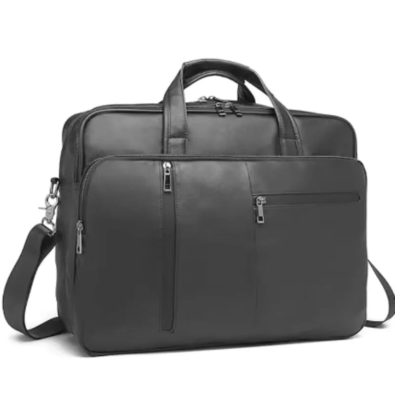 Business Briefcase With Zipper Closure