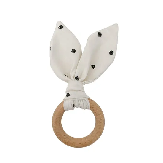 Chewable Charm Crinkle Bunny Ears Teethers