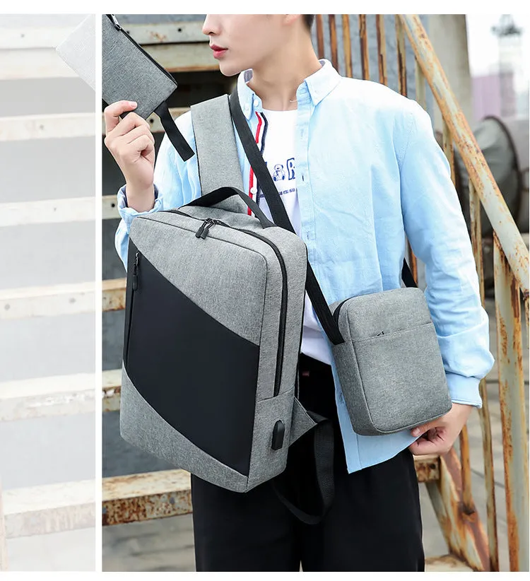 Fashionable Large Capacity Backpack with Nylon Material for men