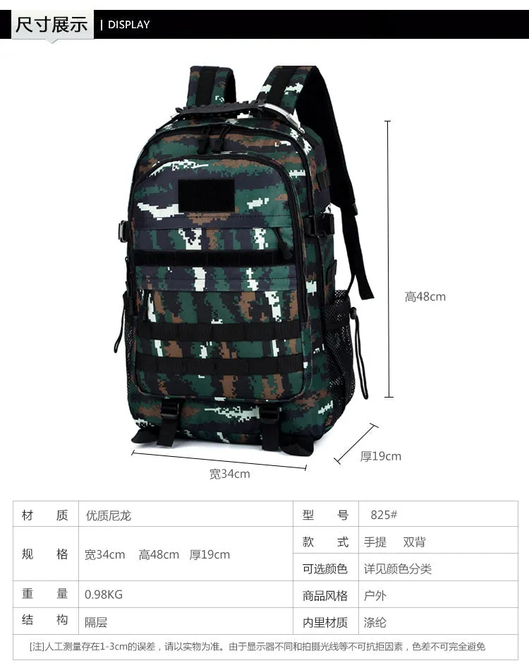 Fashionable Large Capacity Climbing Hiking Bags Backpack