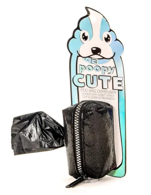 poopyCUTE | Cute Poop Bag Holder | GLAM Black