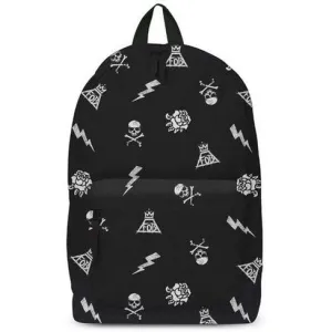 Rocksax Fall Out Boy Backpack - Logo Pattern