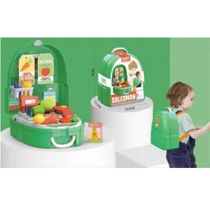 Saleman Backpack Shop Pertend Play Set