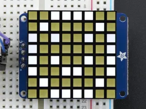 Small 1.2" 8x8 Ultra Bright Square White LED Matrix   Backpack