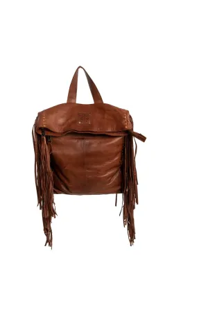 STS Ranchwear Womens Indie Gwen Walnut Buffalo Leather Backpack