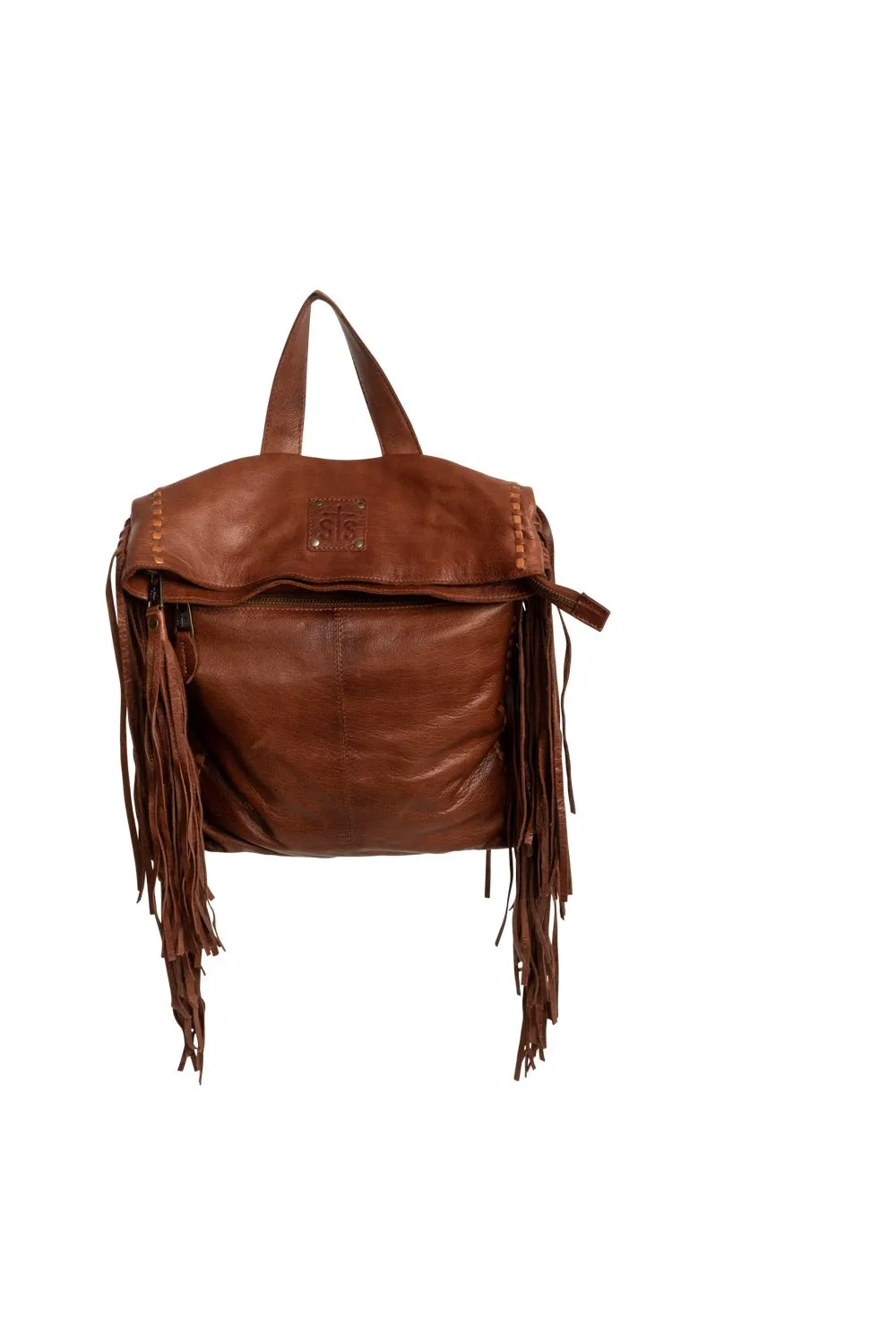 STS Ranchwear Womens Indie Gwen Walnut Buffalo Leather Backpack