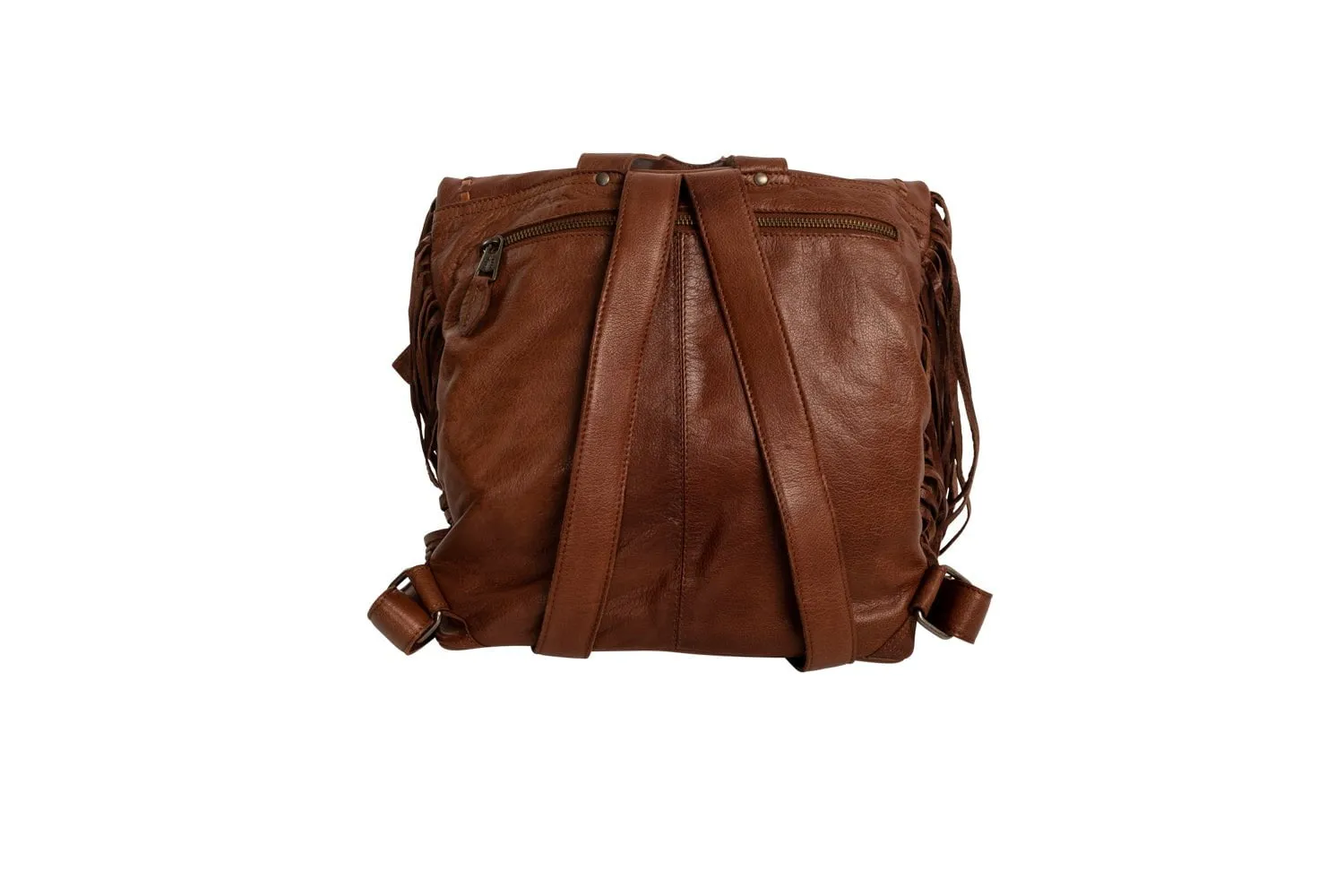 STS Ranchwear Womens Indie Gwen Walnut Buffalo Leather Backpack